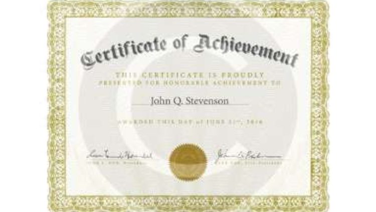 Certificate 3